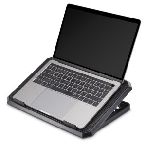 Охлаждаща подложка за лаптоп Hama Black Metal до 15.6" регулируема 2 вентилатора (00126806)
