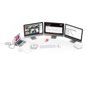 Докинг станция Hama Connect2Office Work USB-C 2x HDMI 100W PD (00200149)
