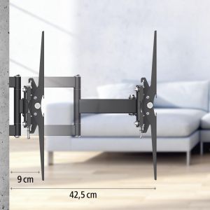 Стойка за телевизор Hama FULLMOTION стенна подвижна 32-65" 35кг VESA 400x400 (00118124)