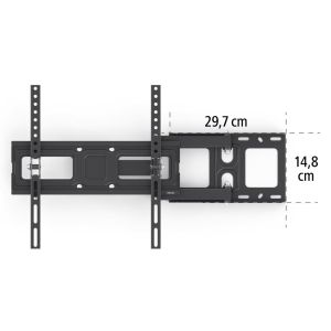 Стойка за телевизор Hama FULLMOTION стенна подвижна 32-65" 35кг VESA 400x400 (00118124)