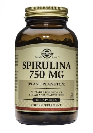 Solgar Spirulina 750 mg 80 капсули