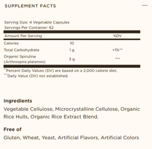 Solgar Spirulina 750 mg 80 капсули
