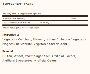 Solgar L-Glutamine 500 mg 50 веган капсули