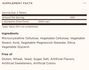 Solgar L-Glutamine 1000 mg 60 таблетки