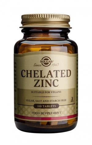 Solgar Chelated Zinc 22 mg 100 таблетки