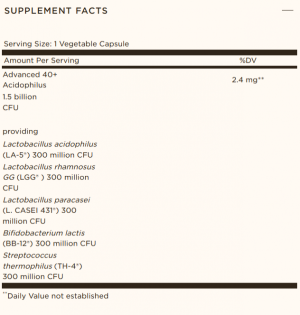 Solgar Advanced 40+ Acidophilus 60 vegetable capsules