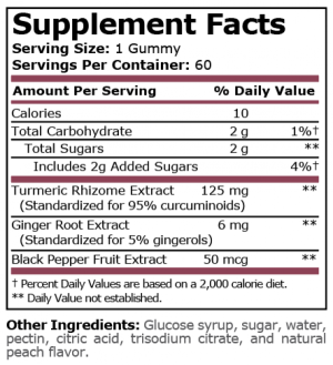 Pure Nutrition Turmeric & Ginger 60 gummies