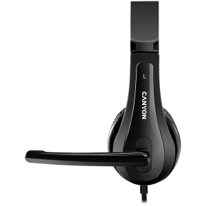 Слушалки с микрофон Canyon USB 2m Черен (CNS-CHSU1B)