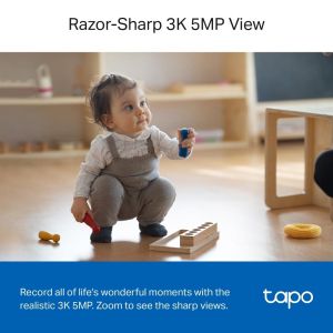 IP камера TP-Link Tapo 5MP PTZ 4mm Wi-Fi IR 12m