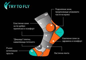 Тенис чорапи Fusion над глезена - Корал
