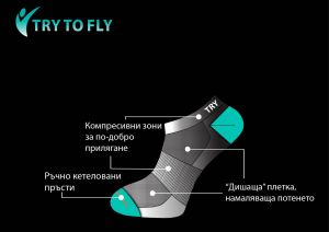 Къси чорапи за Колоездене с Meryl® Skinlife - Бял