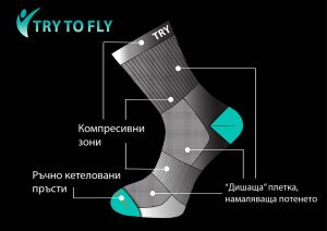 Чорапи за Колоездене - Флуо Оранж