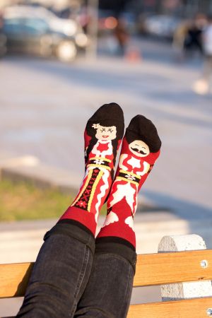 Arty Socks чорапи с Пижо и Пенда - Бордо