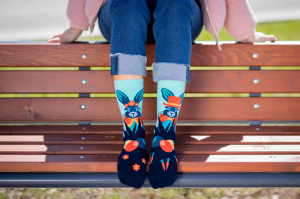 Arty Socks чорапи с Великденски Заек - Тъмносин