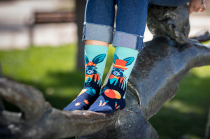 Arty Socks чорапи с Великденски Заек - Тъмносин