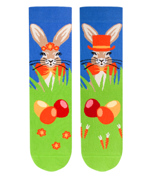 Arty Socks чорапи с Великденски Заек - Зелен