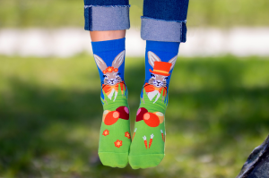Arty Socks чорапи с Великденски Заек - Зелен
