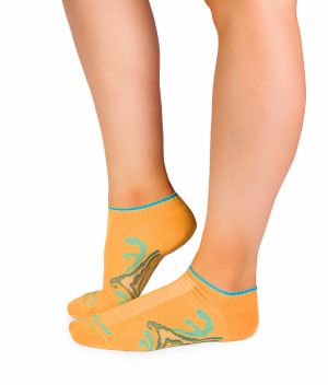 Къси Памучни чорапи с Вълни - Жълт