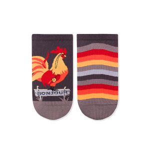 Arty Socks къси чорапи с Петел - Сив