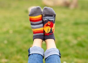 Arty Socks къси чорапи с Петел - Сив