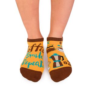 Arty Socks къси чорапи с Кафе - Жълт