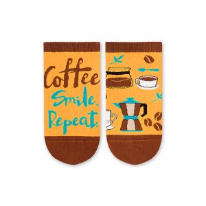 Arty Socks къси чорапи с Кафе - Жълт