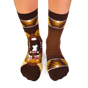 Arty Socks чорапи с Кукери - Кафяв