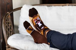 Arty Socks чорапи с Кукери - Кафяв