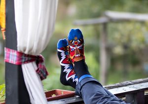 Arty Socks чорапи с Кукери - Черен