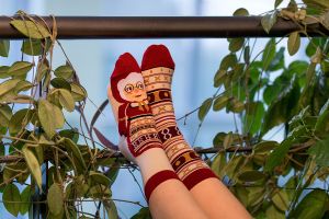 Arty Socks чорапи с Баба Марта - Екрю