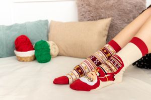 Arty Socks чорапи с Баба Марта - Екрю