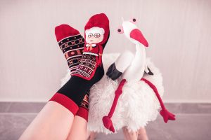 Arty Socks чорапи с Баба Марта - Черен