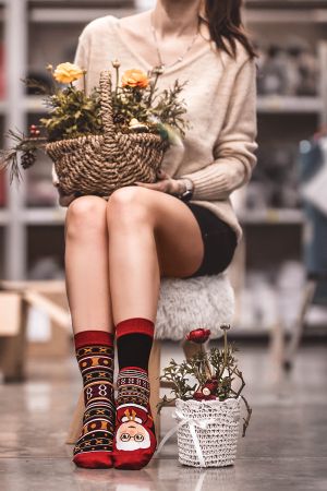 Arty Socks чорапи с Баба Марта - Черен