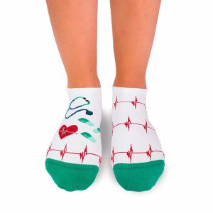 Arty Socks къси чорапи с Лекар - Бял