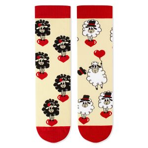 Arty Socks чорапи Влюбена Овца - Екрю