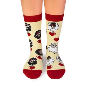 Arty Socks чорапи Влюбена Овца - Екрю