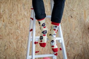 Arty Socks чорапи Влюбена Овца - Екрю