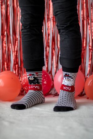 Arty Socks чорапи Влюбена Овца - Сив