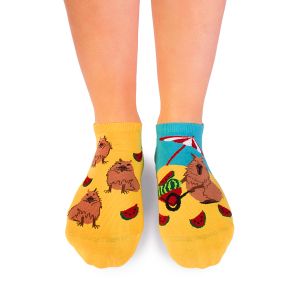 Arty Socks къси чорапи с Капибарата Георги на Плажа