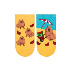 Arty Socks къси чорапи с Капибарата Георги на Плажа