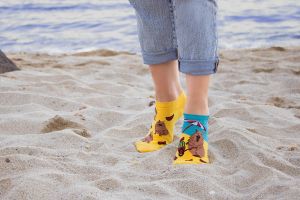 Arty Socks къси чорапи с Капибарата Георги на Плажа