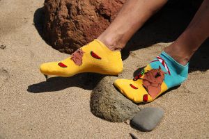 Arty Socks къси чорапи с Капибарата Георги на Плажа