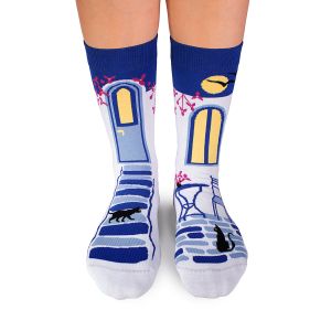 Arty Socks чорапи Гръцки Вечери - Бял