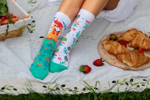 Arty Socks чорапи с Великденска Кокошка - Бял