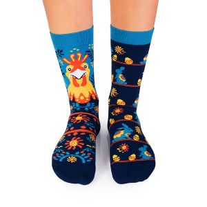 Arty Socks чорапи с Великденска Кокошка - Тъмносин
