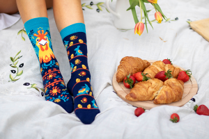 Arty Socks чорапи с Великденска Кокошка - Тъмносин