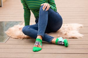 Arty Socks къси чорапи Влюбени Еноти - Зелен