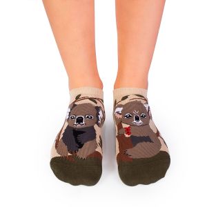 Arty Socks къси чорапи Влюбени Коали - Каки