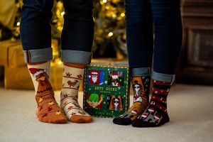 Arty Socks Коледни чорапи със Снежко Рокаджия - Черен