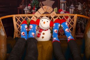 Коледни чорапи Wintertime със Снежен Човек – дамски